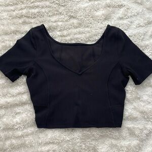 Lululemon Ribbed Contoured V-Neck SS Top